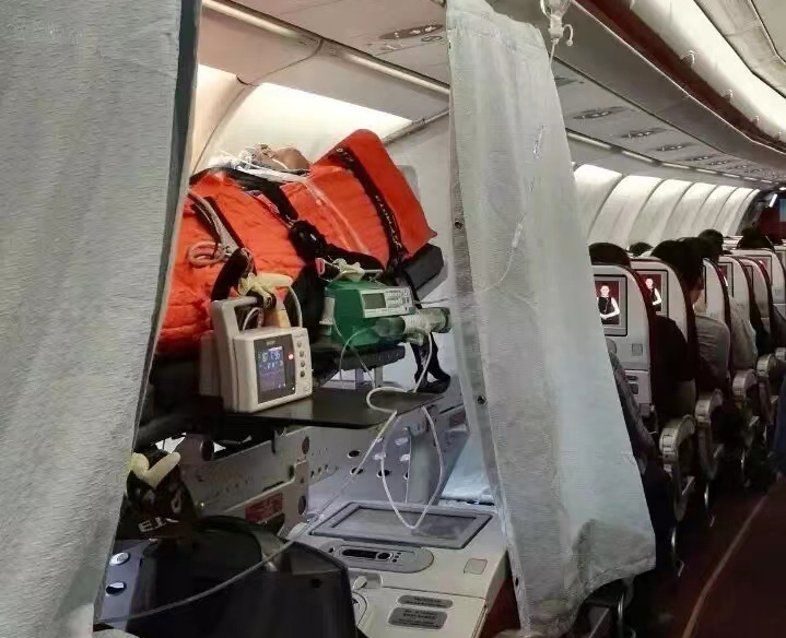 永康市跨国医疗包机、航空担架